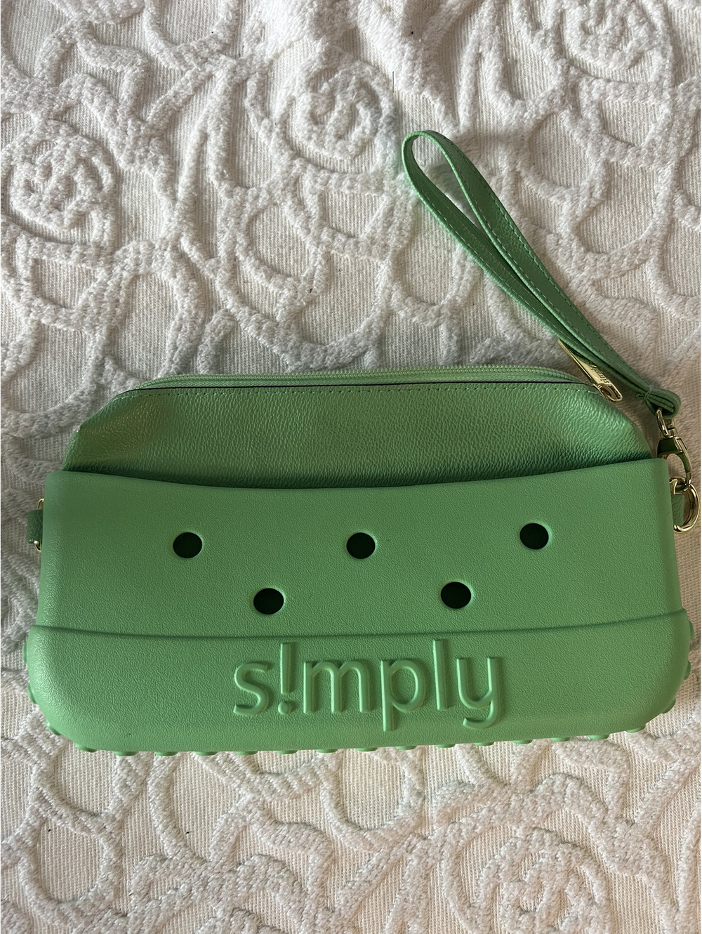 Simply Southern Green Mint Zip Clutch